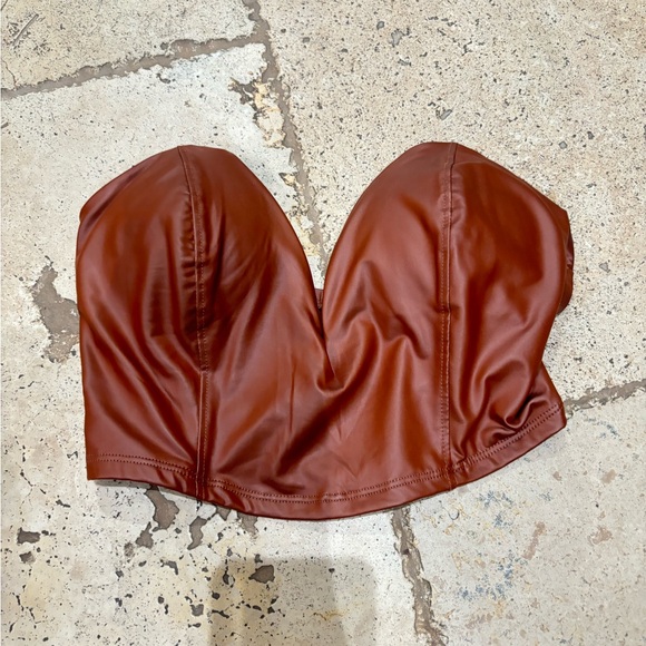 brown crop top - Picture 1 of 1